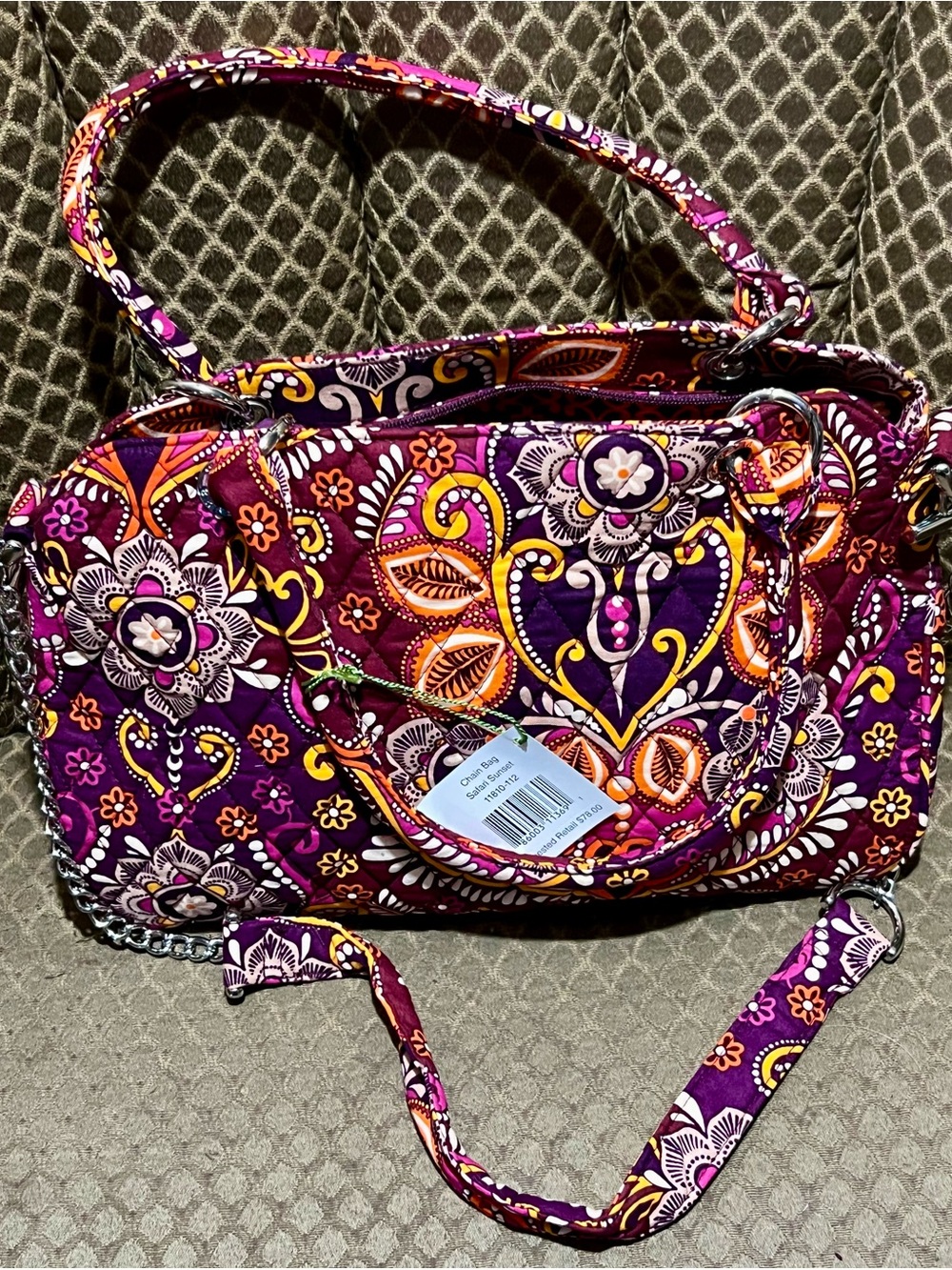 Vera Bradley Chain Bag In Safari Sunset